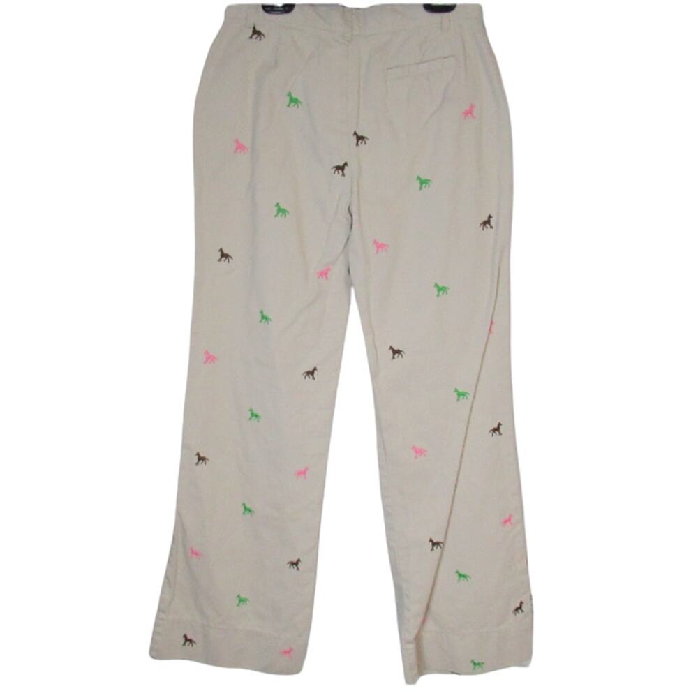 Hartstrings Khaki pants with embordered horses